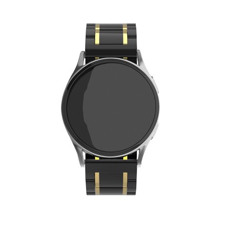 Strap-it Strap-it Bracelet céramique acier Samsung Galaxy Watch 5 44mm (noir/or)