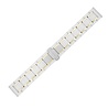Strap-it Strap-it Bracelet céramique acier Samsung Galaxy Watch 6 Classic 43mm (blanc/or)