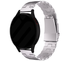 Strap-it Bracelet titane Butterfly Huawei Watch GT 4 46mm (argent)
