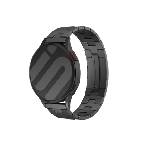 Strap-it Strap-it Bracelet titane grain (fermoir plat) Huawei Watch GT 5 Pro 46mm (graphito) Strap-it Strap-it Bracelet titane grain (fermoir plat) Huawei Watch GT 5 Pro 46mm (graphito)