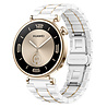 Strap-it Strap-it Bracelet céramique Huawei Watch GT 4 41mm (blanc/or) Strap-it Strap-it Bracelet céramique Huawei Watch GT 4 41mm (blanc/or)