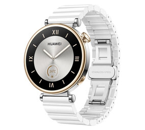 Strap-it Bracelet céramique 'One Bead' Huawei Watch GT 4 41mm (blanc)