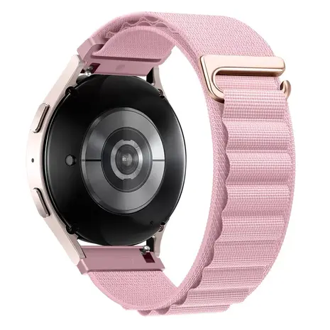 Strap-it Strap-it Bracelet nylon Alpine Withings ScanWatch 2 42mm (rose)