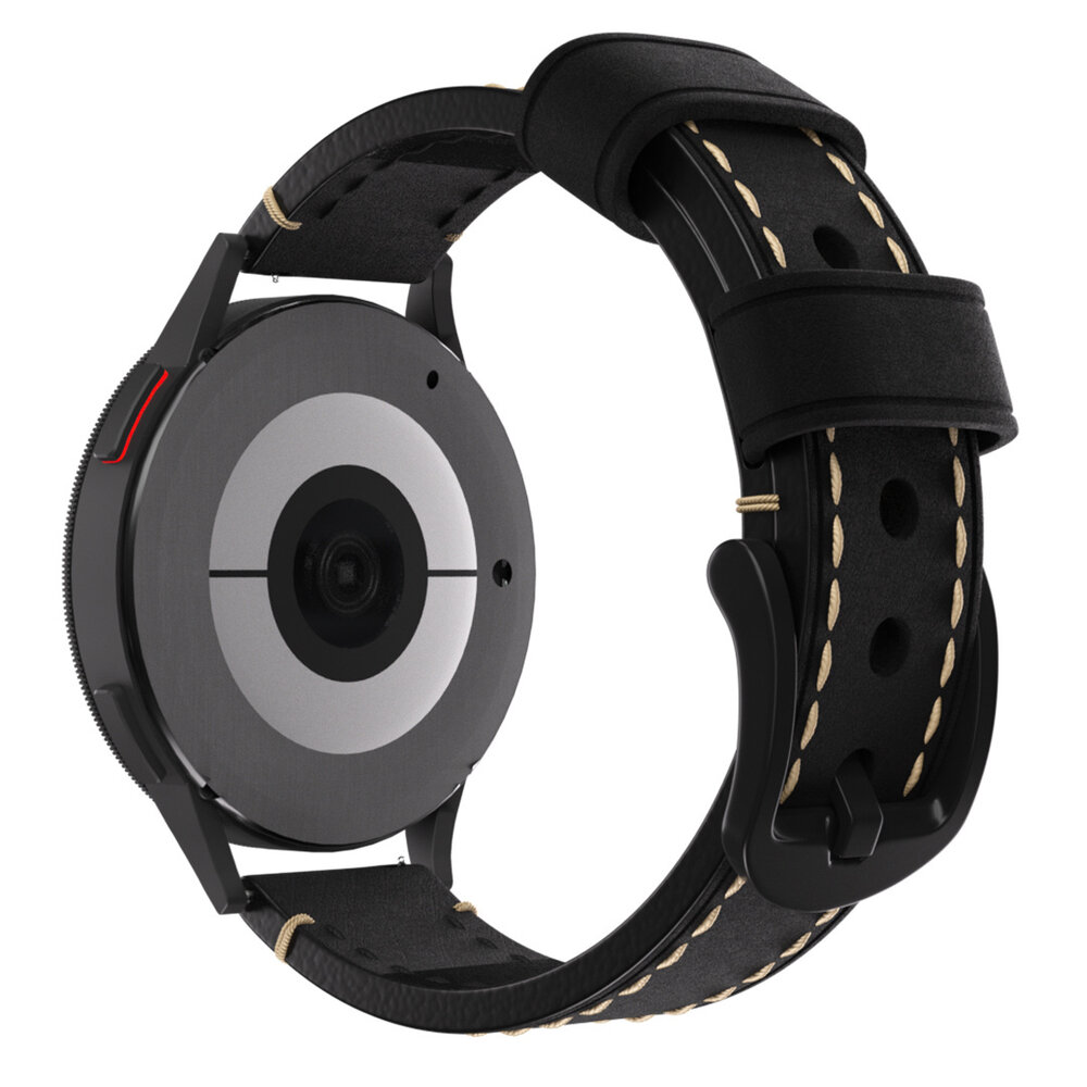 Strap-it Strap-it Bracelet cuir véritable Withings Steel HR 36mm (noir)