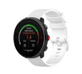 Strap-it Bracelet en silicone de luxe Polar Vantage V3 (blanc)