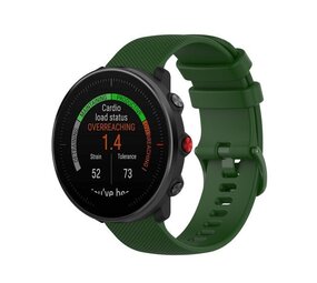 Strap-it Bracelet en silicone de luxe Polar Grit X2 Pro (vert armée)
