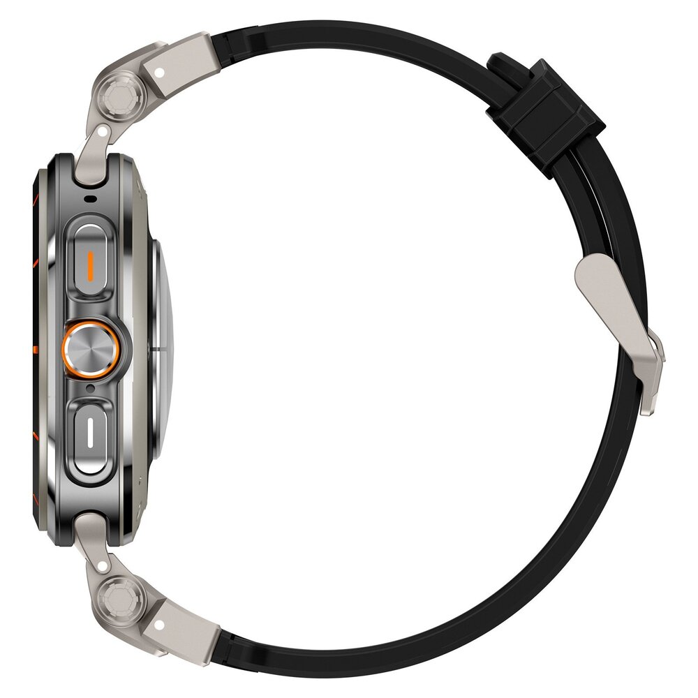 Strap-it Strap-it Bracelet TPU 'Explorer' Samsung Galaxy Watch Ultra (noir avec titane)