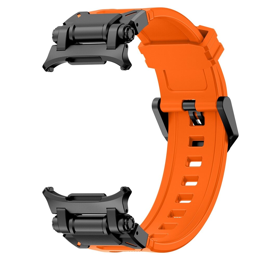 Strap-it Strap-it Bracelet TPU 'Explorer' Samsung Galaxy Watch Ultra (orange avec noir)