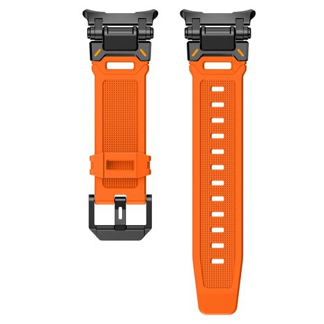Strap-it Strap-it Bracelet TPU 'Explorer' Samsung Galaxy Watch Ultra (orange avec noir)
