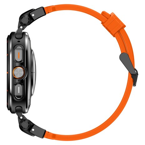Strap-it Strap-it Bracelet TPU 'Explorer' Samsung Galaxy Watch Ultra (orange avec noir)