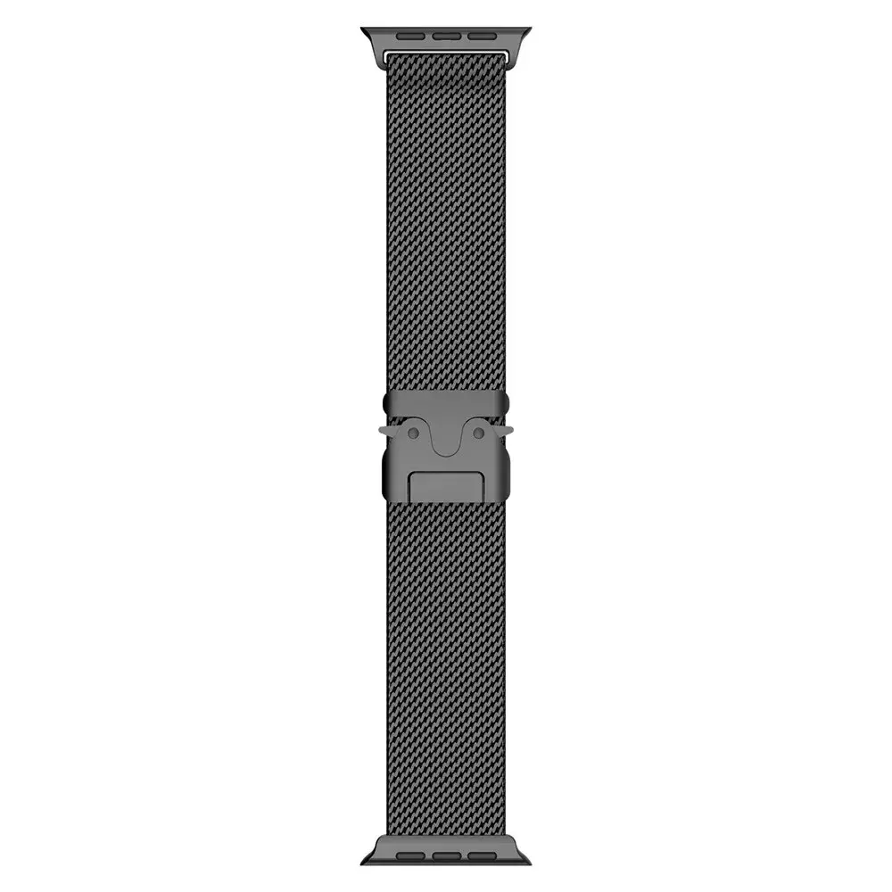 Strap-it Strap-it Bracelet Milanais en titane Apple Watch (noir)