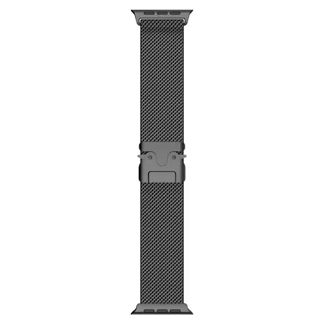 Strap-it Strap-it Bracelet Milanais en titane Apple Watch (noir)