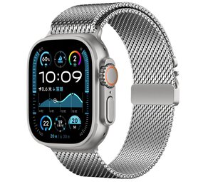 Strap-it Bracelet Milanais Modern Apple Watch (argent)