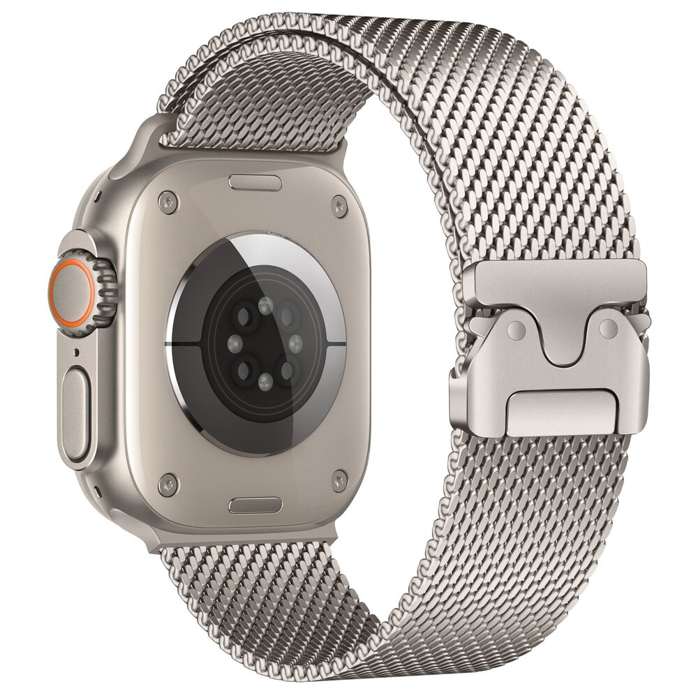 Strap-it Strap-it Bracelet Milanais Modern Apple Watch (lumière stellaire)