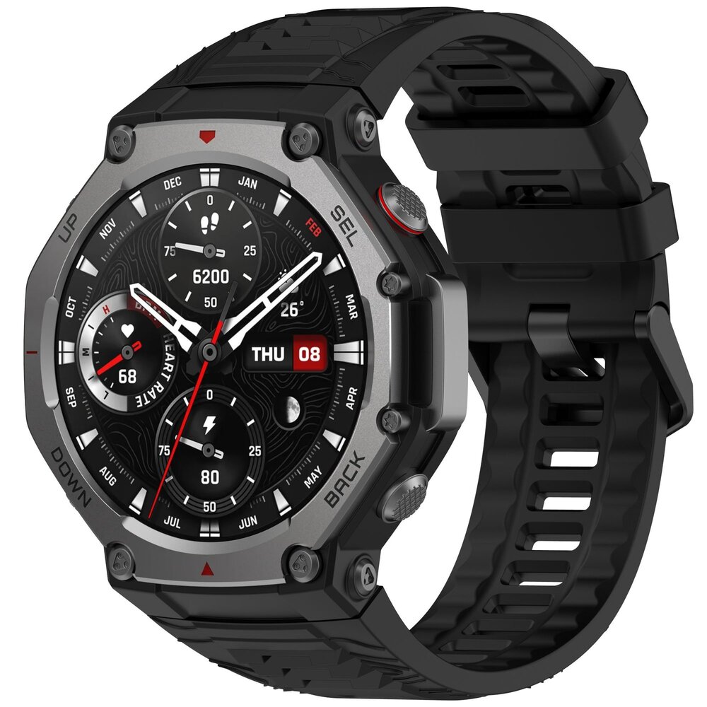 Strap-it Strap-it Bracelet silicone Amazfit T-Rex 3 (noir)