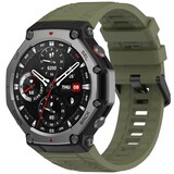 Strap-it Bracelet silicone Amazfit T-Rex 3 (vert foncé)