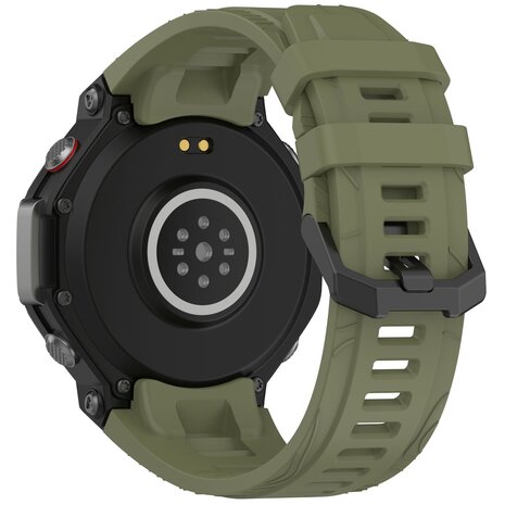 Strap-it Strap-it Bracelet silicone Amazfit T-Rex 3 (vert foncé)