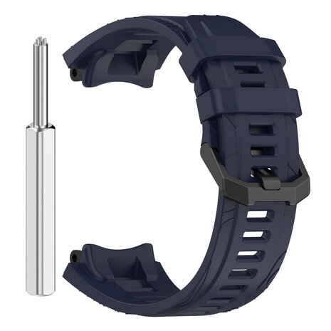 Strap-it Strap-it Bracelet silicone Amazfit T-Rex 3 (bleu foncé)