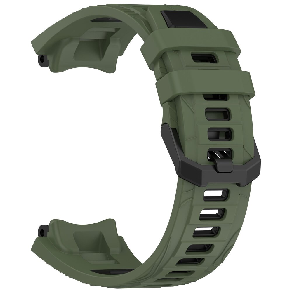 Strap-it Strap-it Bracelet silicone sport Amazfit T-Rex 3 (vert olive/noir)