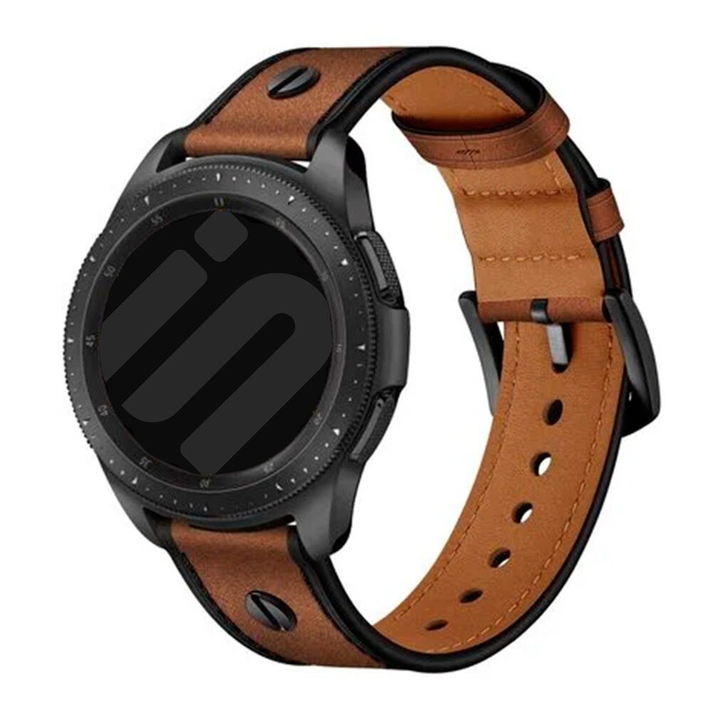 Strap-it Strap-it Bracelet cuir vissé Redmi Watch 5 Active (marron foncé)