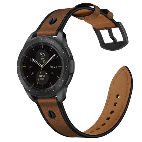 Strap-it Strap-it Bracelet cuir vissé Redmi Watch 5 Active (marron foncé)