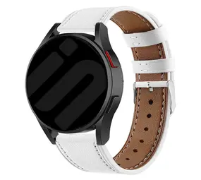 Strap-it Bracelet cuir Redmi Watch 5 Active (blanc)