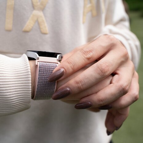 Strap-it Strap-it Bracelet nylon Redmi Watch 5 Lite (sable rose)