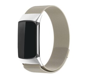 Strap-it Bracelet Milanais Fitbit Charge 6 (lumière stellaire)