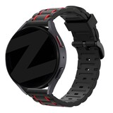 Bandz Bandz Bracelet sport rayé Honor Watch GS 3 (noir/rouge)