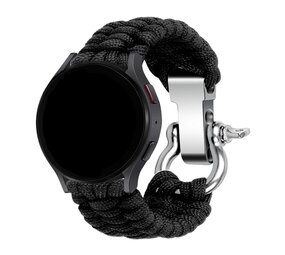 Strap-it Bracelet nylon cordage Honor Watch GS 3 (noir)