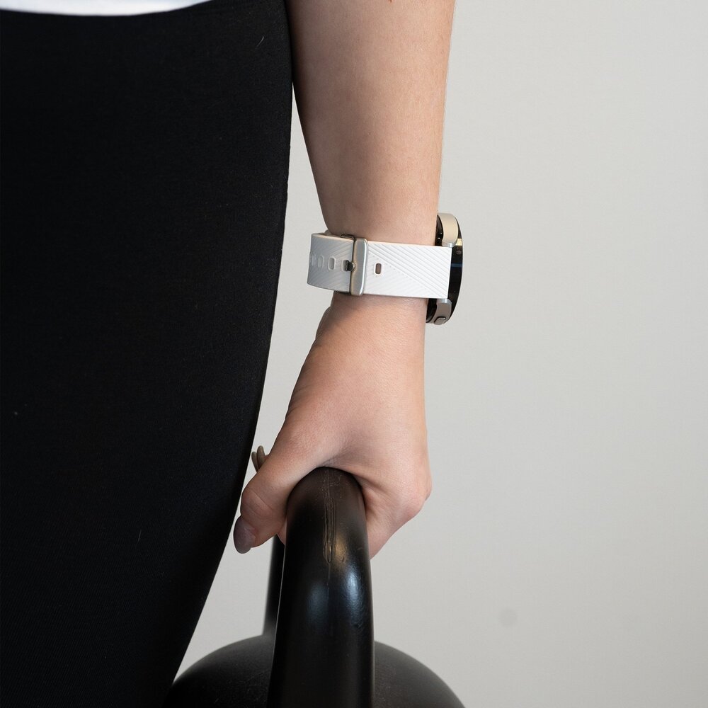 Bandz Bandz Bracelet silicone 'Deluxe' Xiaomi Watch 2 (blanc)