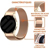 Strap-it Strap-it Bracelet Milanais 'One push' Samsung Galaxy Watch 5 40mm (or rose) Strap-it Strap-it Bracelet Milanais 'One push' Samsung Galaxy Watch 5 40mm (or rose)