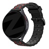 Bandz Bandz Bracelet sport rayé Realme Watch 2 (Pro) (noir/rouge)