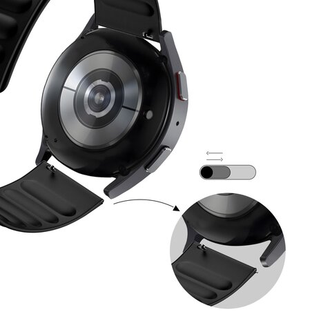 Bandz Bandz Bracelet tissé magnétique Realme Watch S (Pro) (noir)