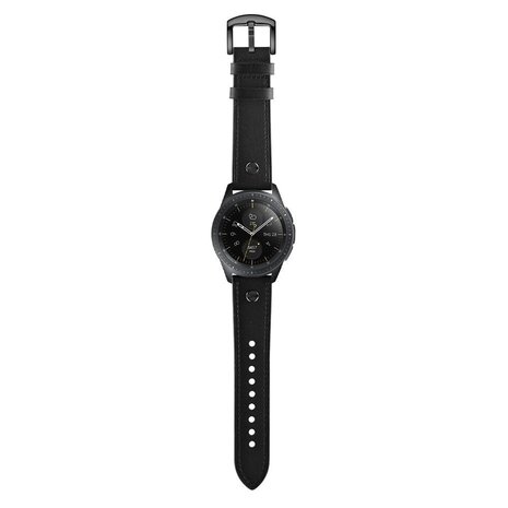 Strap-it Strap-it Bracelet cuir vissé Realme Watch S (Pro) (noir)