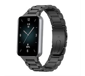 Strap-it Bracelet acier Honor Band 9 (noir)