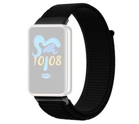 Strap-it Bracelet nylon Honor Band 9 (noir)