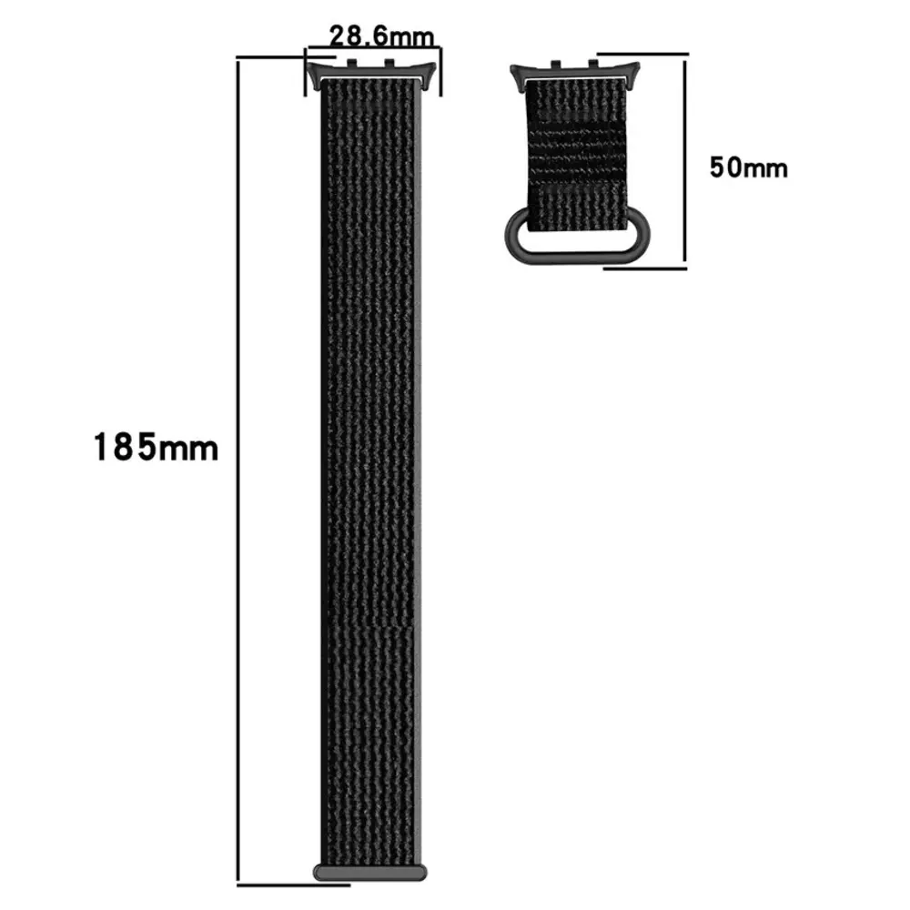 Strap-it Strap-it Bracelet nylon Honor Watch 5 (noir)