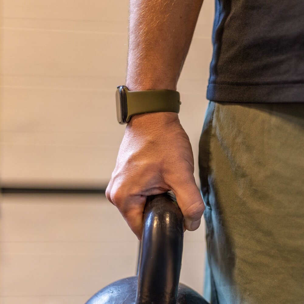 Strap-it Strap-it Bracelet silicone Apple Watch (vert foncé)