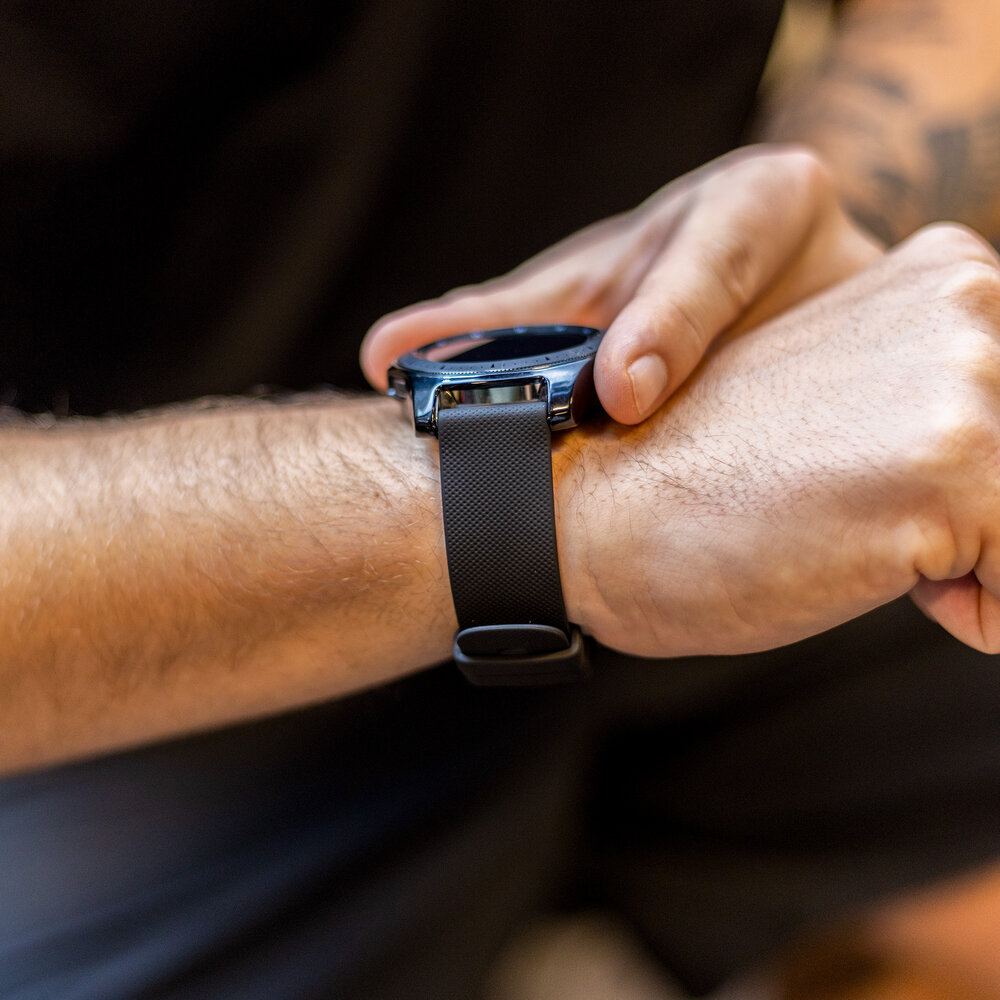 Strap-it Strap-it Bracelet en silicone de luxe Polar Grit X2 Pro (noir)