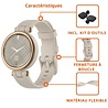 Strap-it Strap-it Bracelet silicone Garmin Lily (gris sable) Strap-it Strap-it Bracelet silicone Garmin Lily (gris sable)