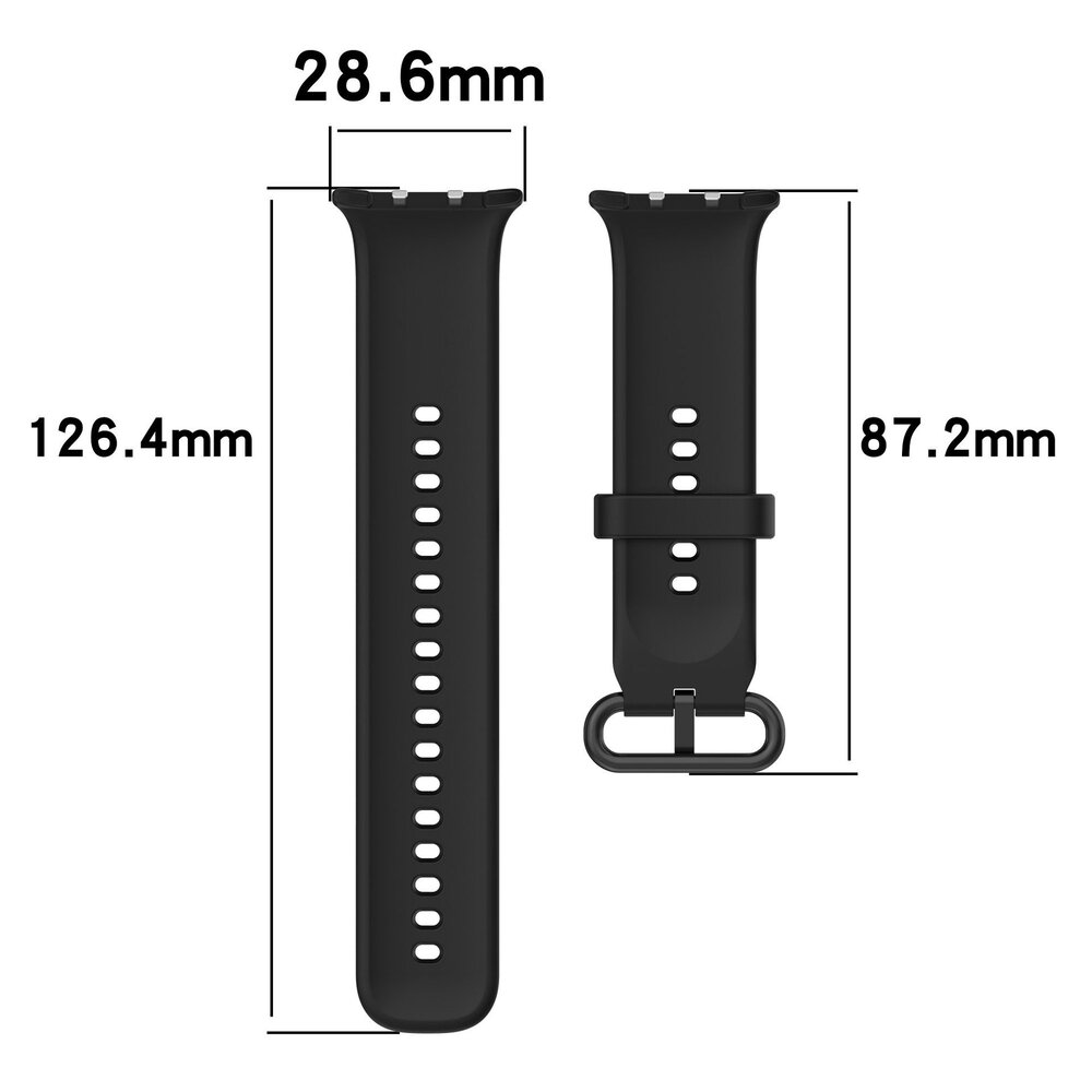 Strap-it Strap-it Bracelet silicone Honor Watch 5 (noir)