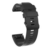 Strap-it Bracelet silicone Coros Vertix 2 / 2s (noir)