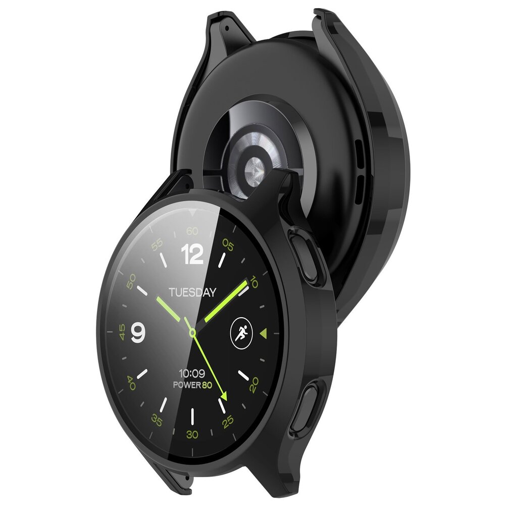 Strap-it Strap-it Coque rigide Xiaomi Watch 2 avec verre (noir)