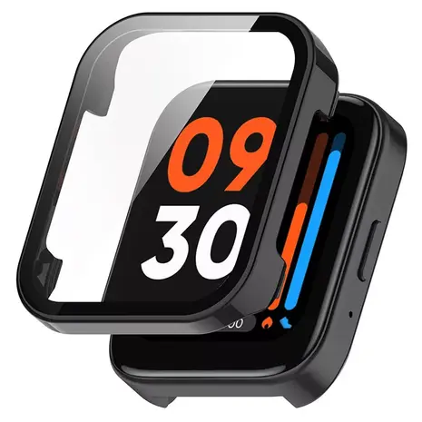 Strap-it Strap-it Coque rigide Redmi Watch 3 avec verre (noir)