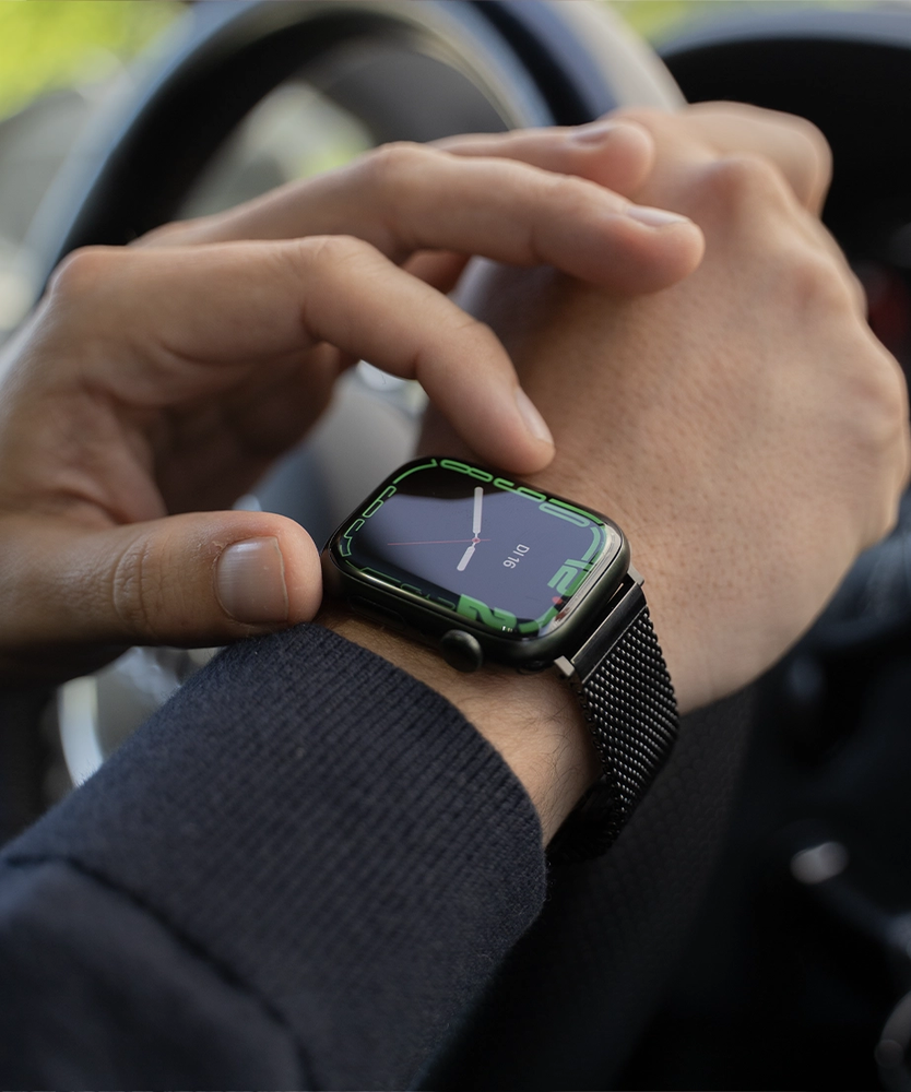 Strap-it Strap-it Bracelet acier Milanais Apple Watch (noir)