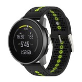 Strap-it Bracelet silicone Suunto Race (S) (noir/jaune)