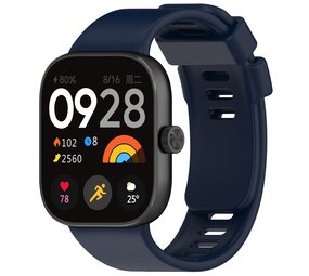 Strap-it Bracelet silicone Xiaomi Smart Band 9 Pro (bleu foncé)
