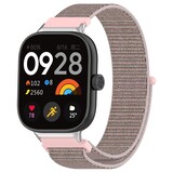 Strap-it Bracelet nylon Xiaomi Smart Band 9 Pro (pink sand)