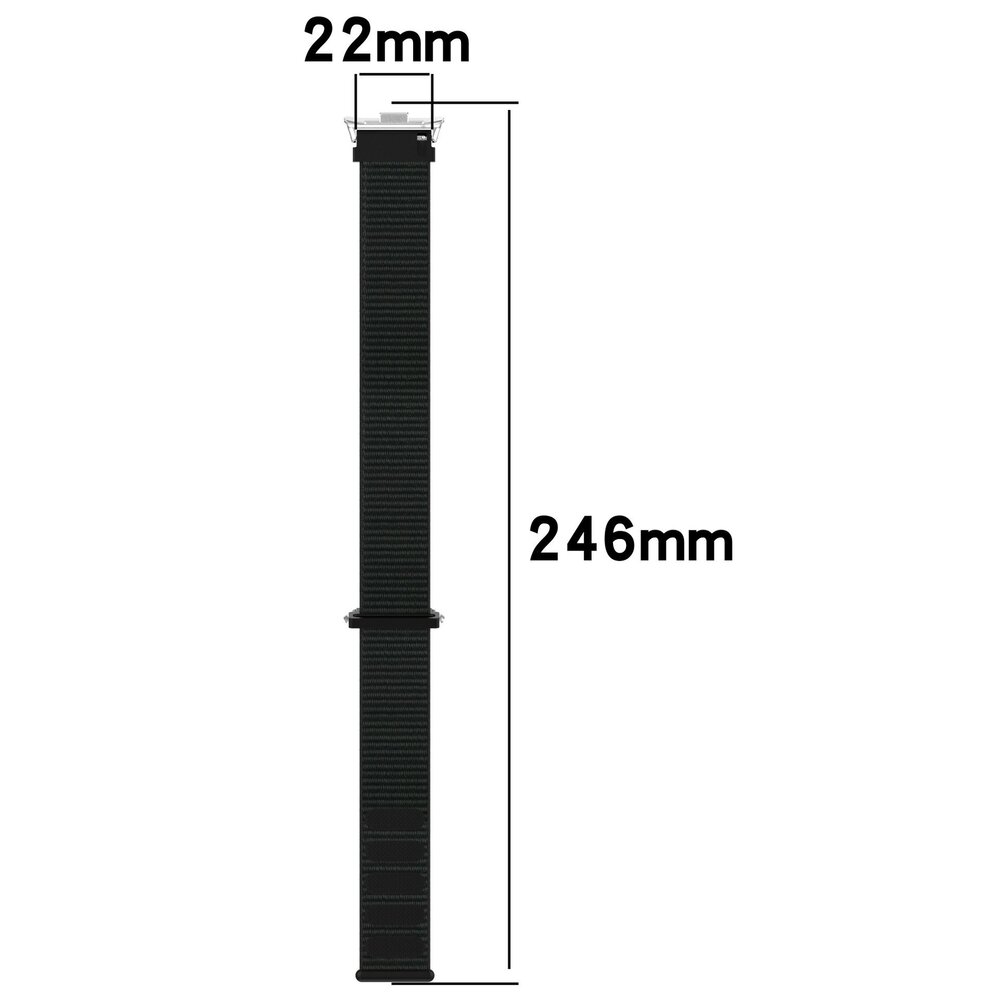 Strap-it Strap-it Bracelet nylon Xiaomi Smart Band 9 Pro (vert armée)